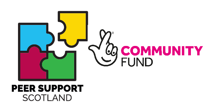 Peer Support Scotland and Community Fund logos