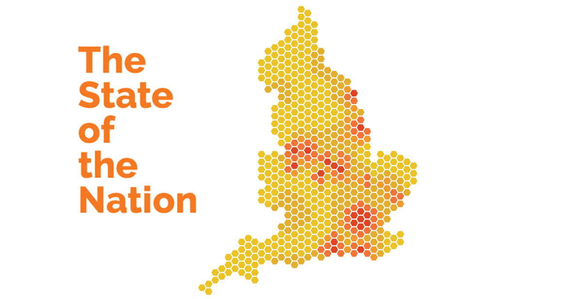 State of the Nation, map of England