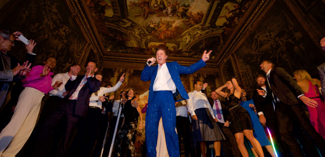 Jake Shears 40th gala dinner performance