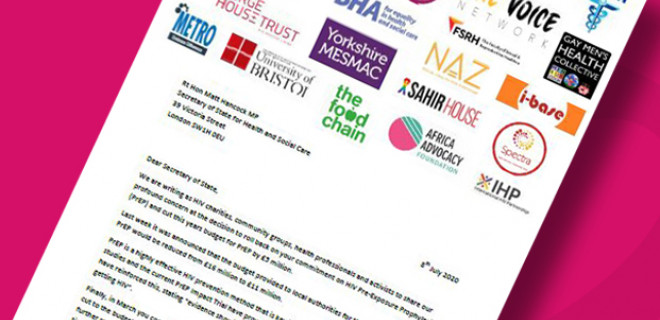 Joint letter to health secretary