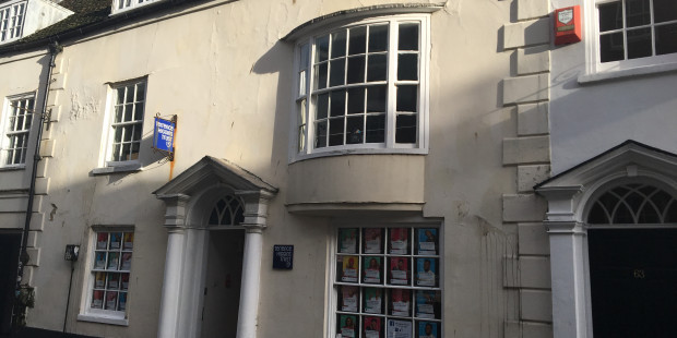 Outside Terrence Higgins Trust's Brighton office on Ship Street