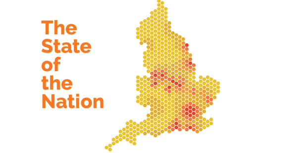 State of the Nation, map of England